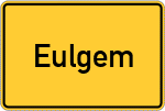 Place name sign Eulgem