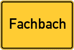 Place name sign Fachbach