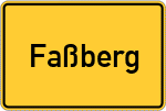 Place name sign Faßberg