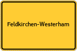 Place name sign Feldkirchen-Westerham