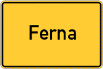 Place name sign Ferna