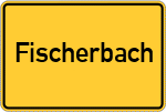 Place name sign Fischerbach