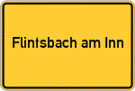 Place name sign Flintsbach am Inn