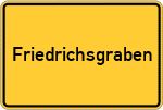 Place name sign Friedrichsgraben