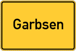 Place name sign Garbsen