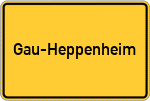 Place name sign Gau-Heppenheim