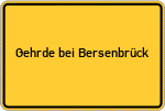 Place name sign Gehrde bei Bersenbrück