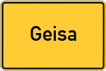 Place name sign Geisa