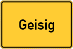 Place name sign Geisig