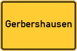 Place name sign Gerbershausen