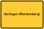Place name sign Gerlingen (Württemberg)