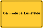 Place name sign Gernrode bei Leinefelde