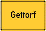 Place name sign Gettorf