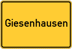 Place name sign Giesenhausen