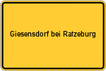 Place name sign Giesensdorf bei Ratzeburg