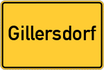 Place name sign Gillersdorf