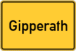 Place name sign Gipperath