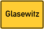Place name sign Glasewitz