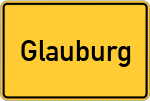 Place name sign Glauburg