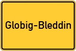 Place name sign Globig-Bleddin