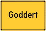 Place name sign Goddert