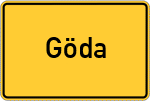 Place name sign Göda