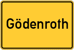 Place name sign Gödenroth