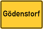 Place name sign Gödenstorf