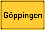Place name sign Göppingen