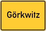 Place name sign Görkwitz