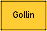 Place name sign Gollin