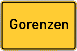 Place name sign Gorenzen