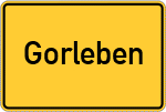 Place name sign Gorleben
