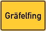 Place name sign Gräfelfing