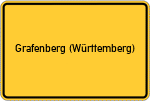 Place name sign Grafenberg (Württemberg)