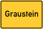 Place name sign Graustein