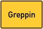Place name sign Greppin