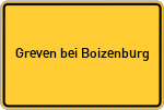 Place name sign Greven bei Boizenburg