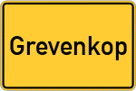 Place name sign Grevenkop
