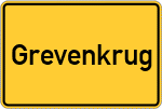 Place name sign Grevenkrug