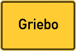 Place name sign Griebo