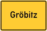 Place name sign Gröbitz, Niederlausitz
