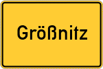 Place name sign Größnitz