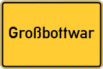 Place name sign Großbottwar