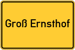 Place name sign Groß Ernsthof
