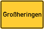 Place name sign Großheringen