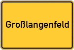 Place name sign Großlangenfeld
