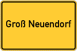 Place name sign Groß Neuendorf, Oderbruch