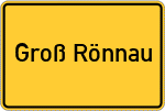 Place name sign Groß Rönnau