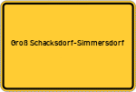 Place name sign Groß Schacksdorf-Simmersdorf